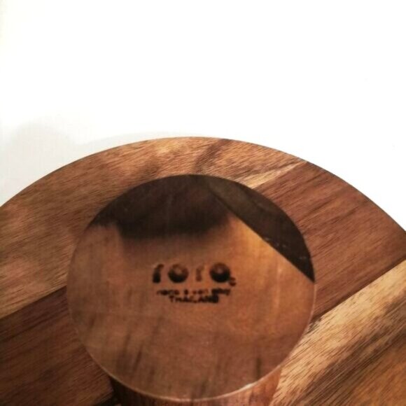 New Acacia Wood Cake Stand 12 -inch - Picture 7 of 7